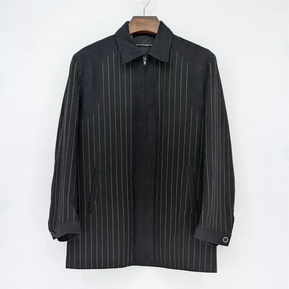 Pronti Collection by Phita Men's XXL Pinstripe Zip Jacket Lined - Picture 1 of 14